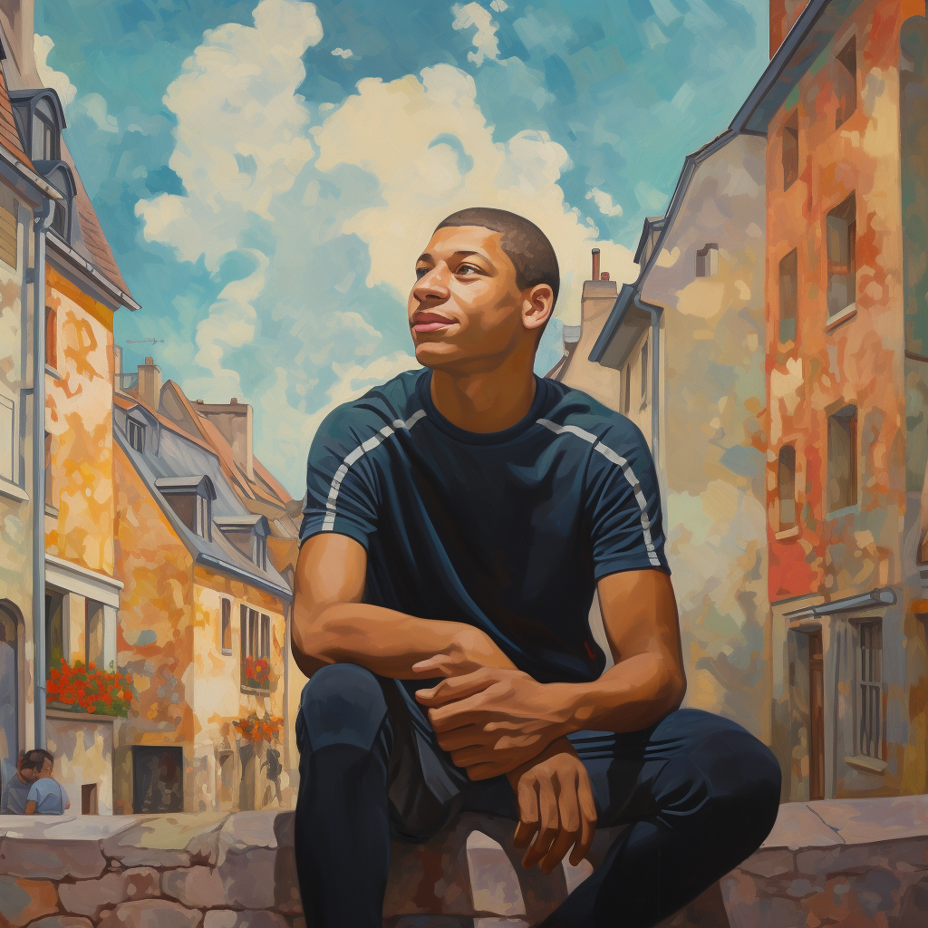 Mbappe in French alley