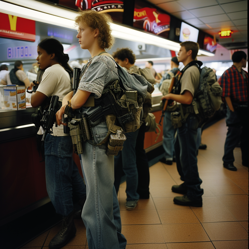 McDonald's Customers with Weapons