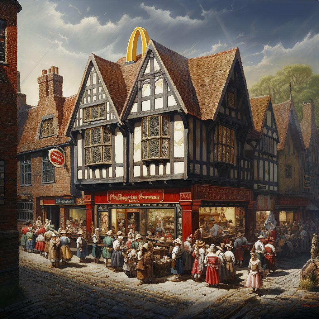 McDonalds Restaurant in 1600s England