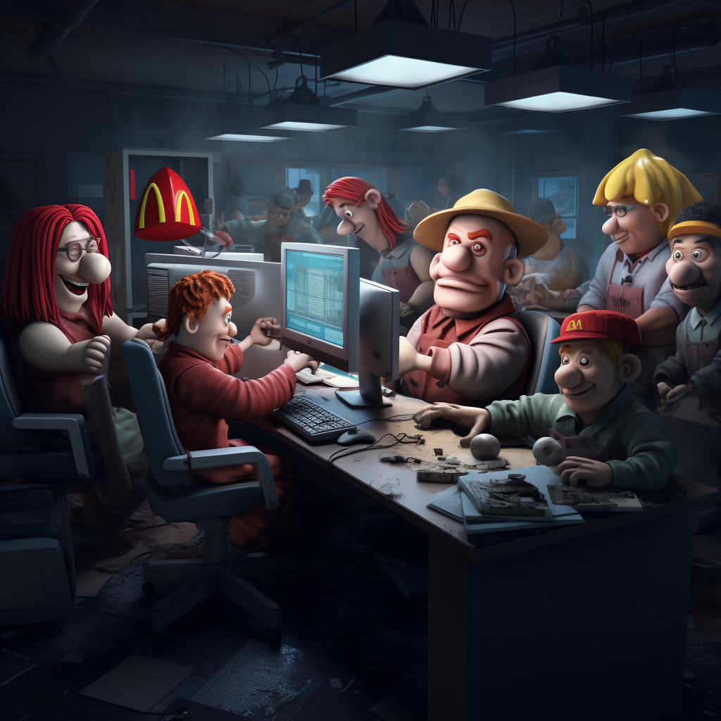 McDonald's IT team members working