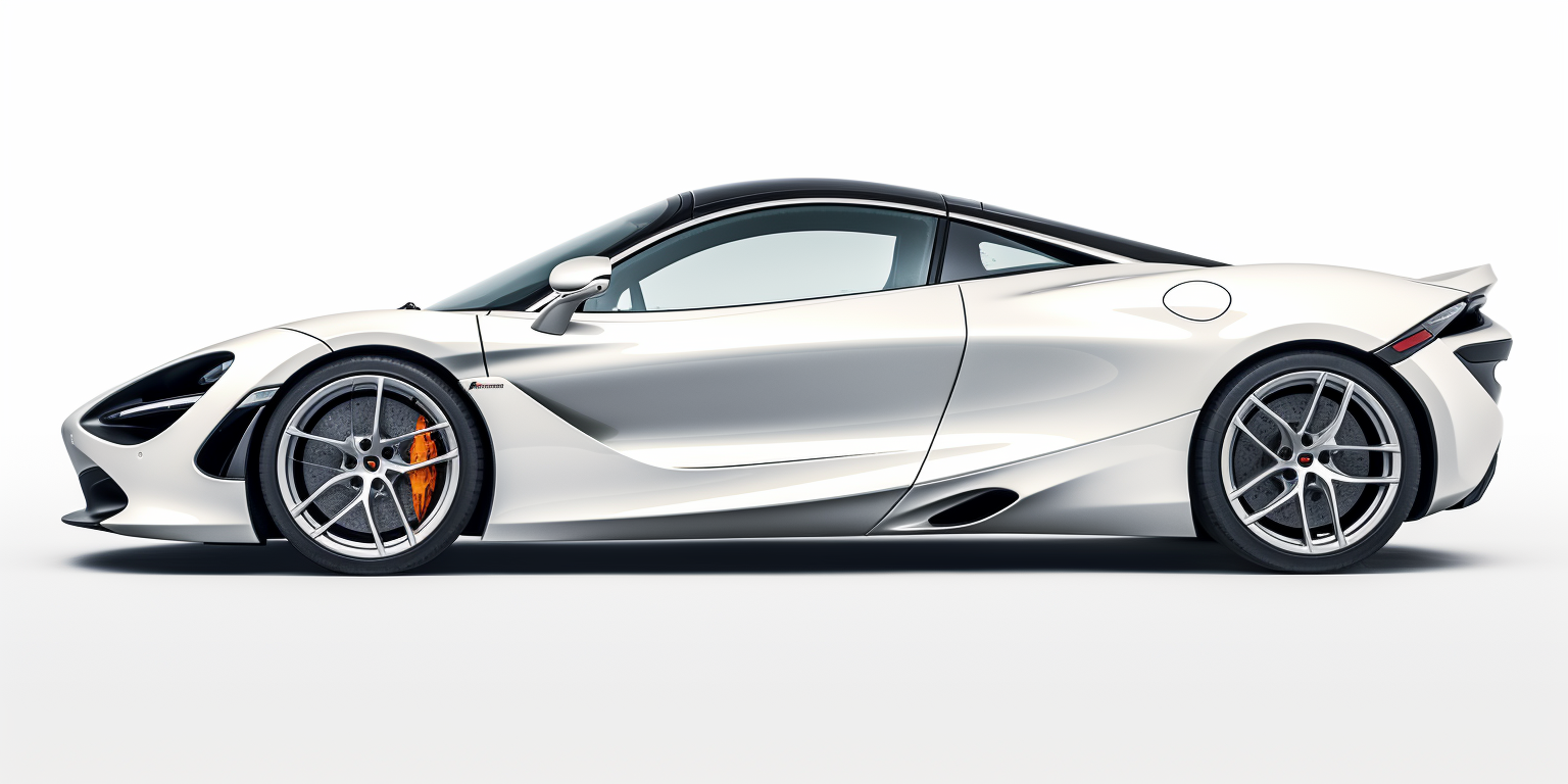 McLaren 720S side view white background