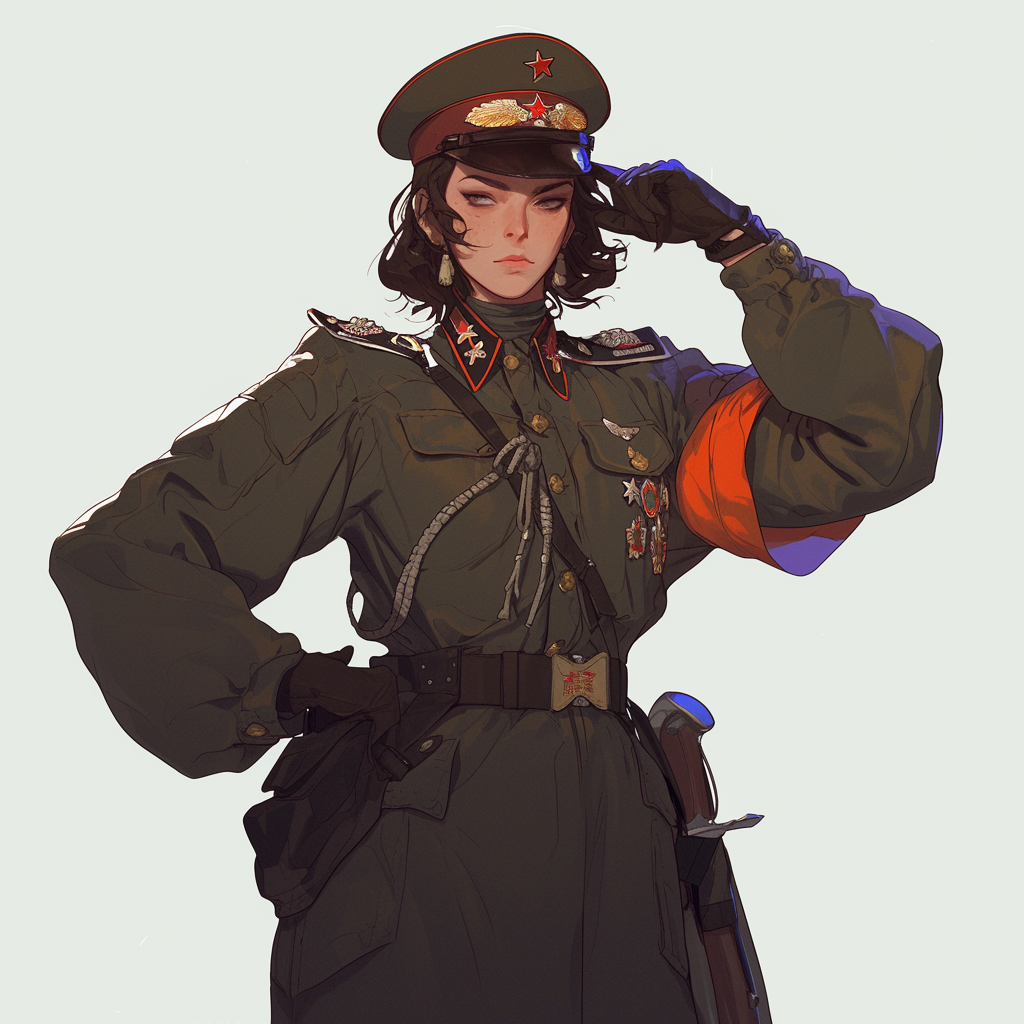 Mech Pilot Soviet Influence Dark Hair