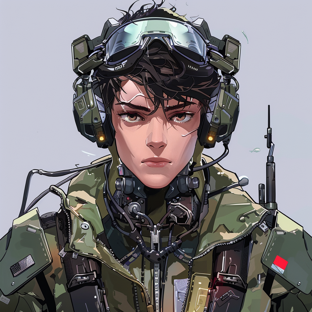 Mech Pilot Military Uniform Anime