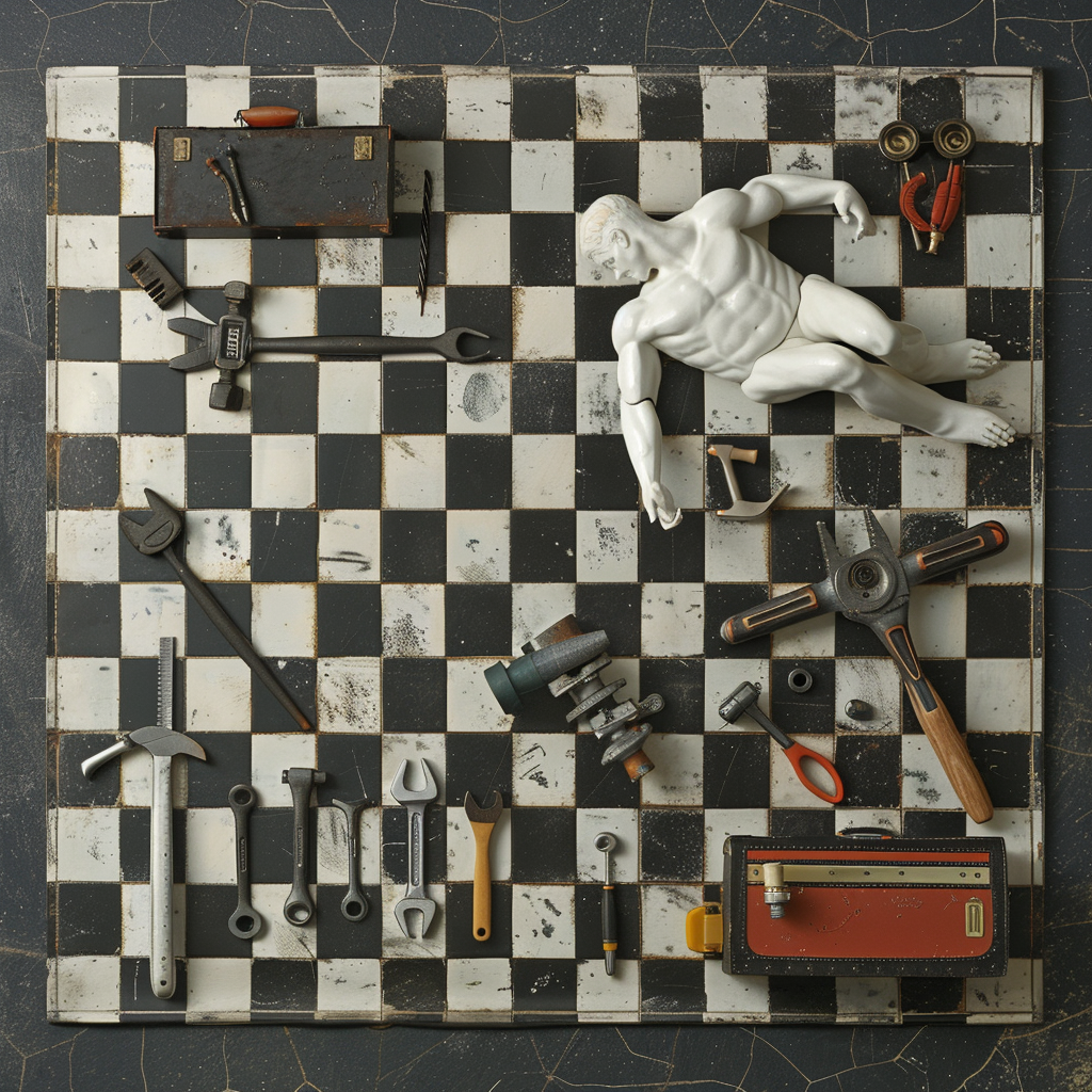 Mechanic Tools Checkered Plate