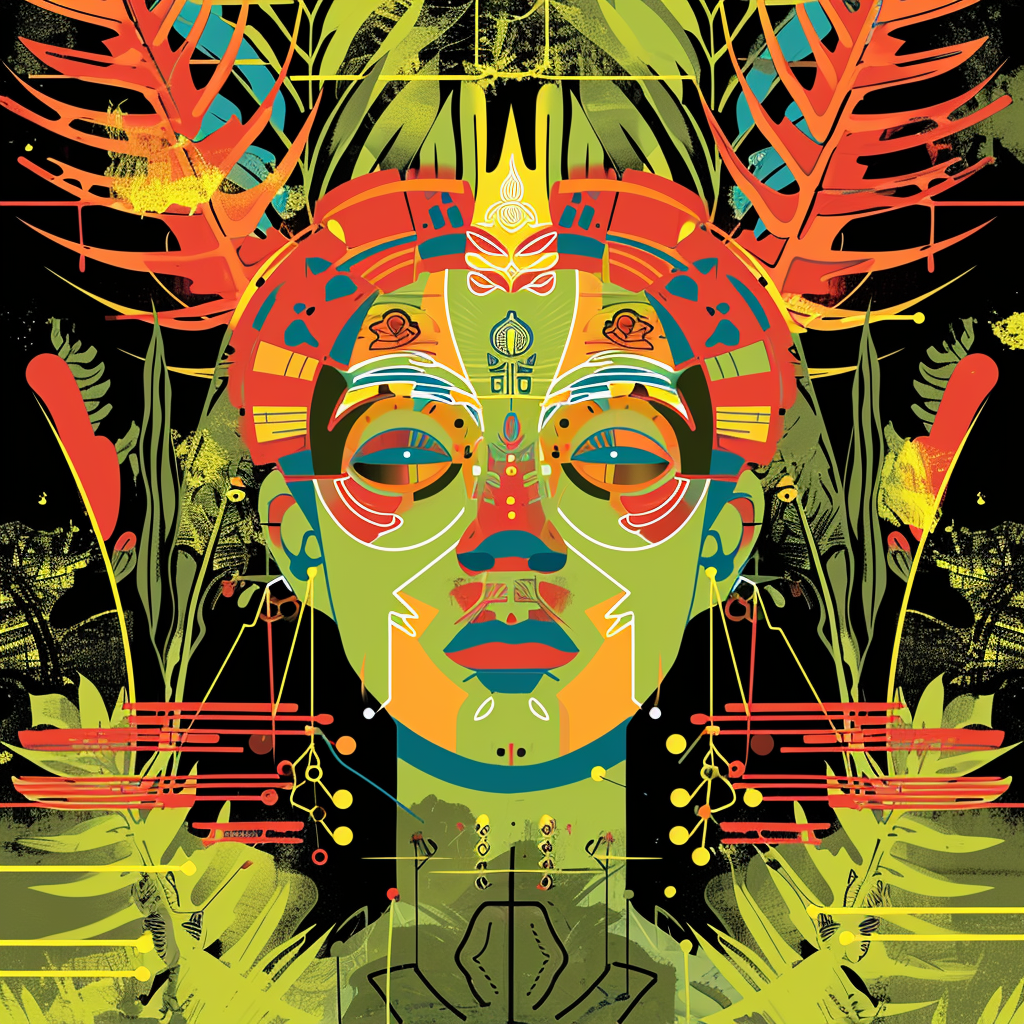 Vibrant graphics for Medellín dance party