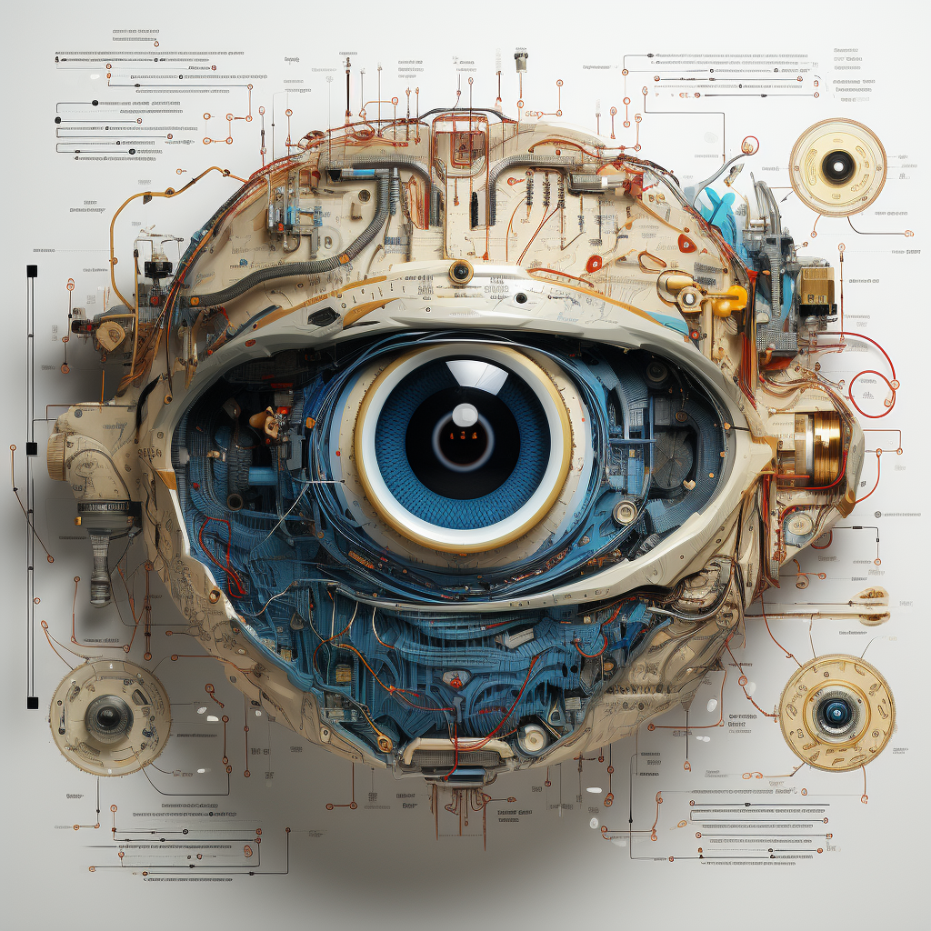 Detailed medical chart of an eyeball