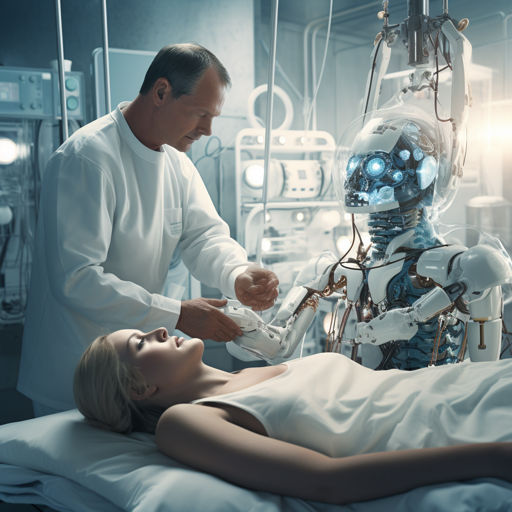 Innovative medical robot performing treatments