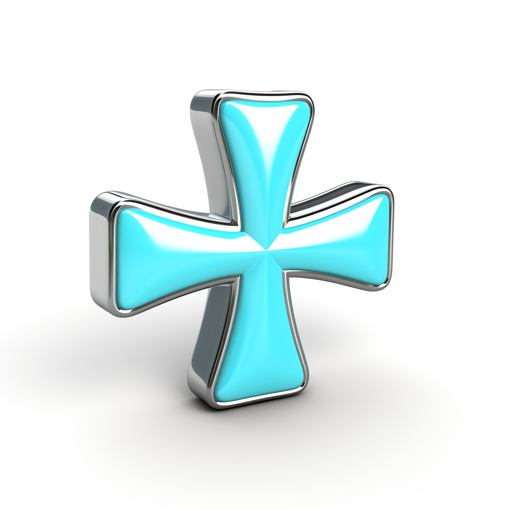 Medical Cross Icon on White Background