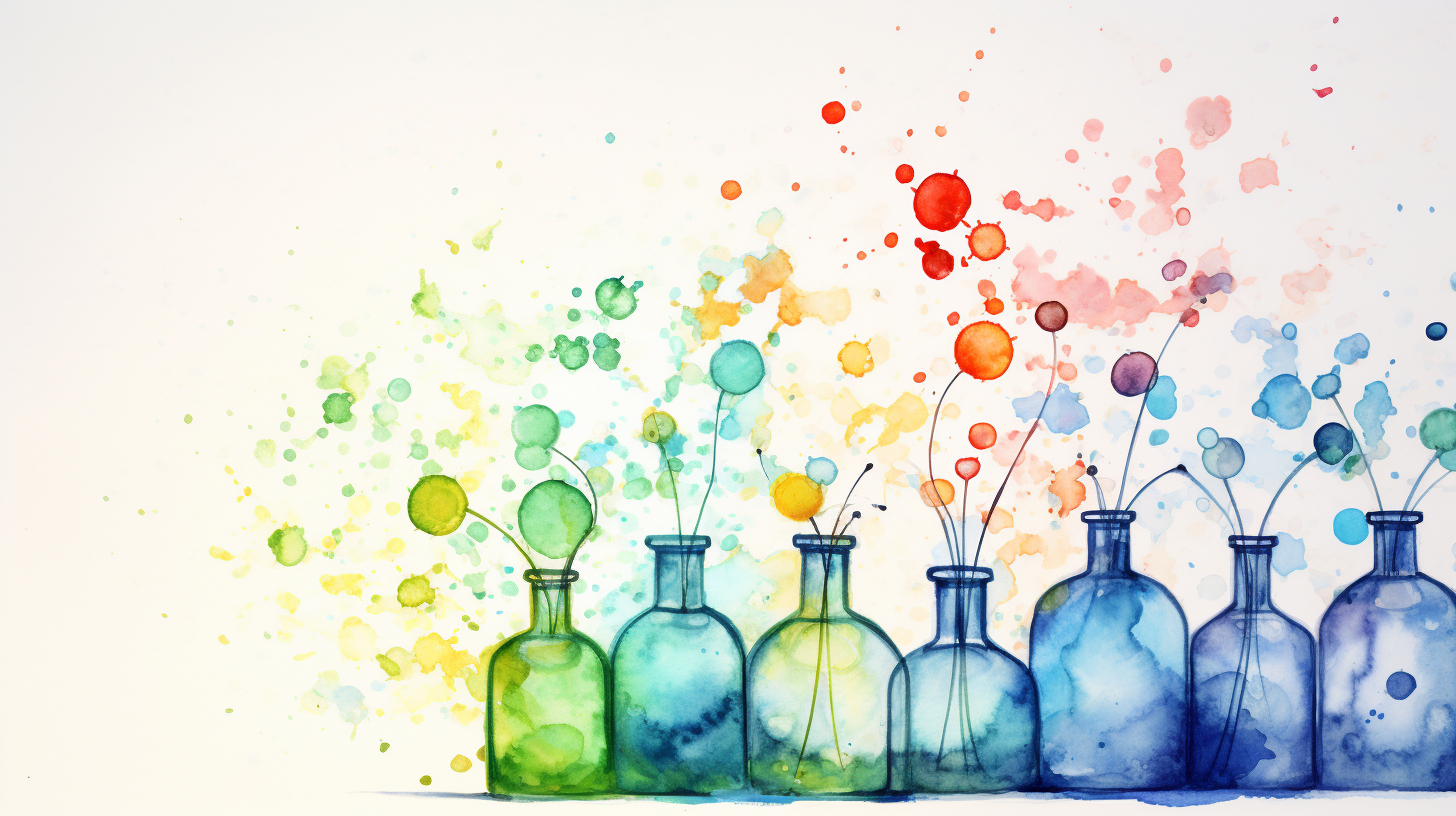 Medicine watercolor background for presentations