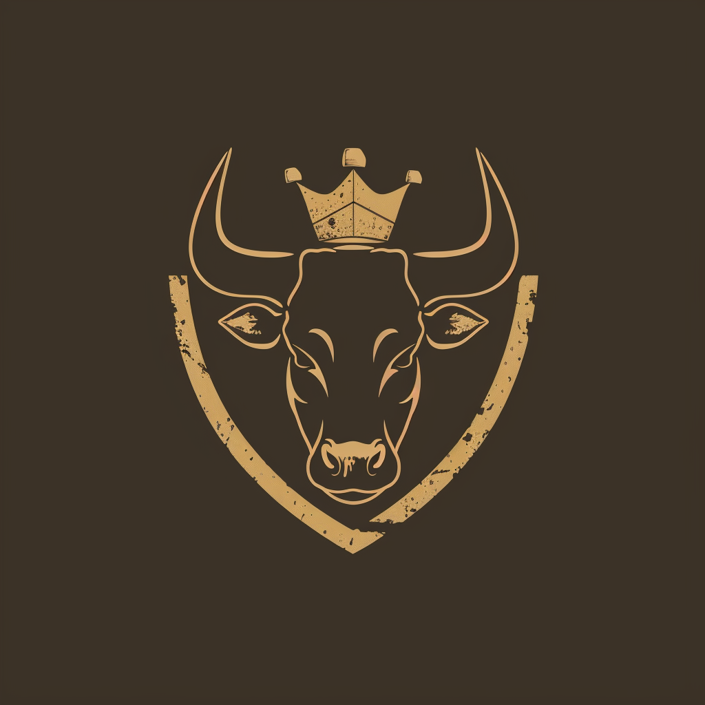 medieval beast market logo horse bull