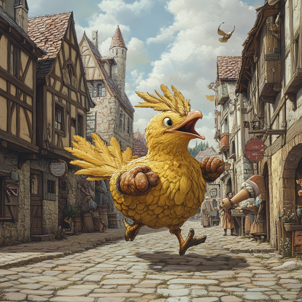 Medieval Gold Chocobo Pastry Baker