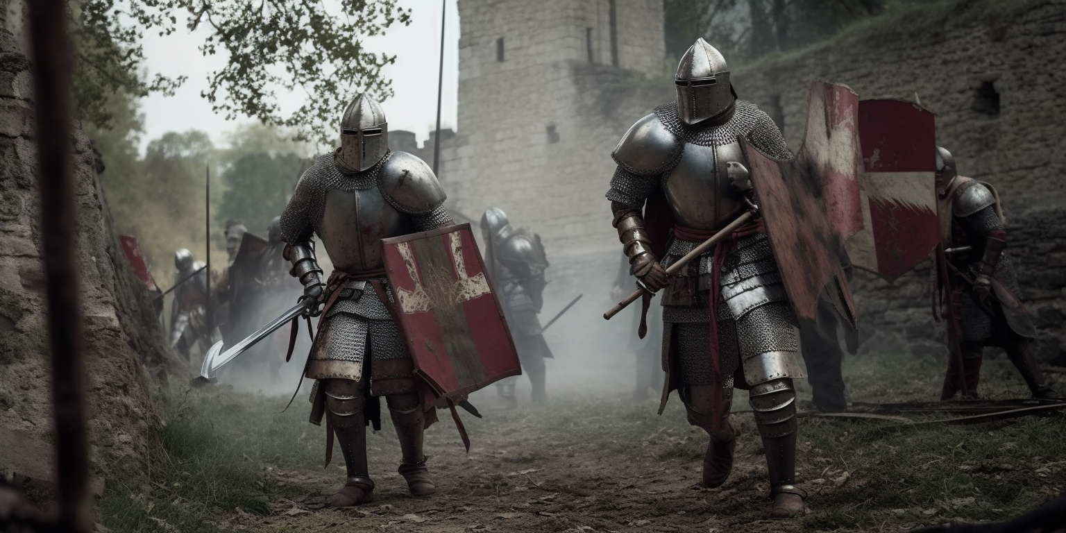 Cinematic Medieval Knight Tournament Scene