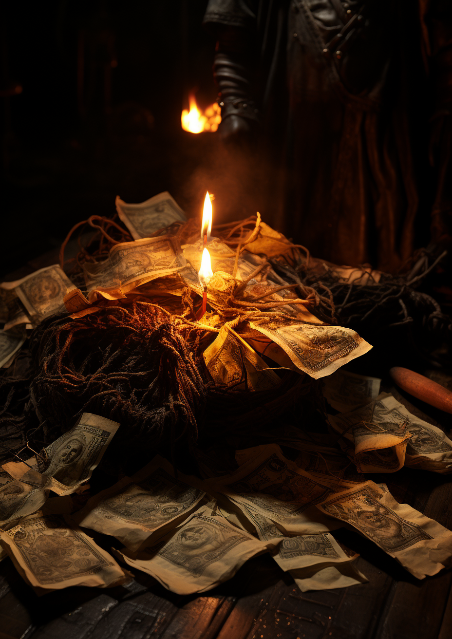 Medieval warm light money tissues