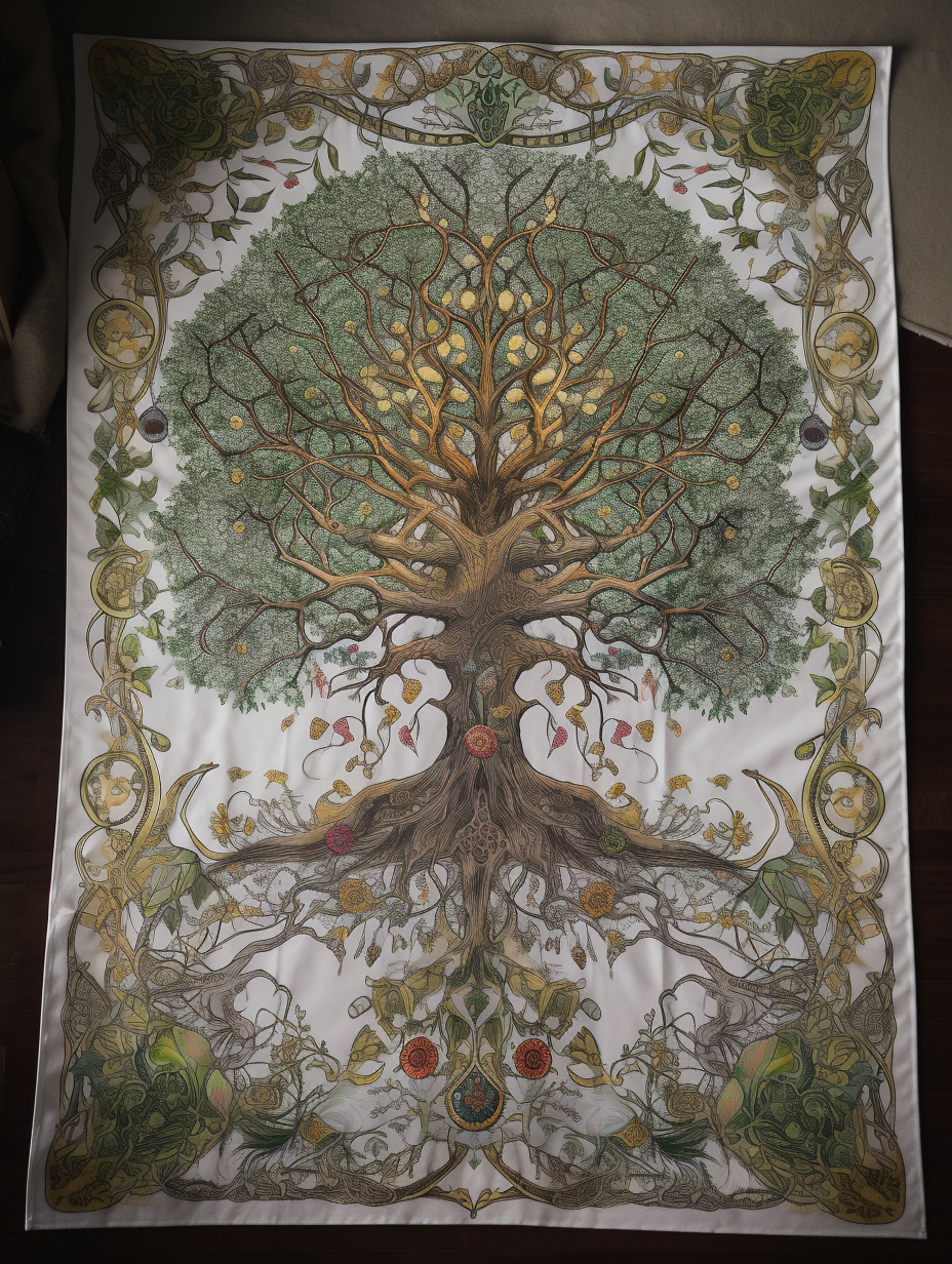 Symmetrical Tree of Life Illustration