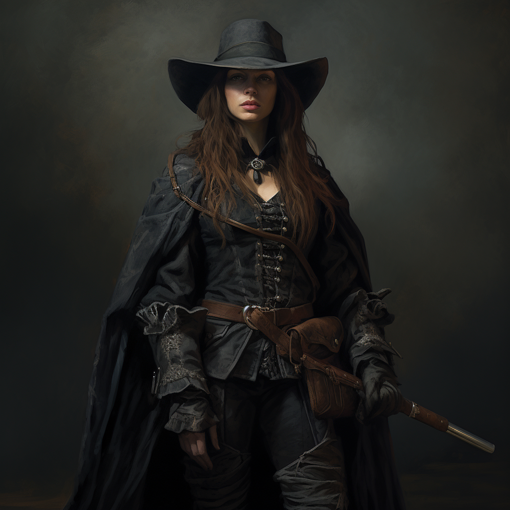 Brave Medieval Witch Hunter in Action