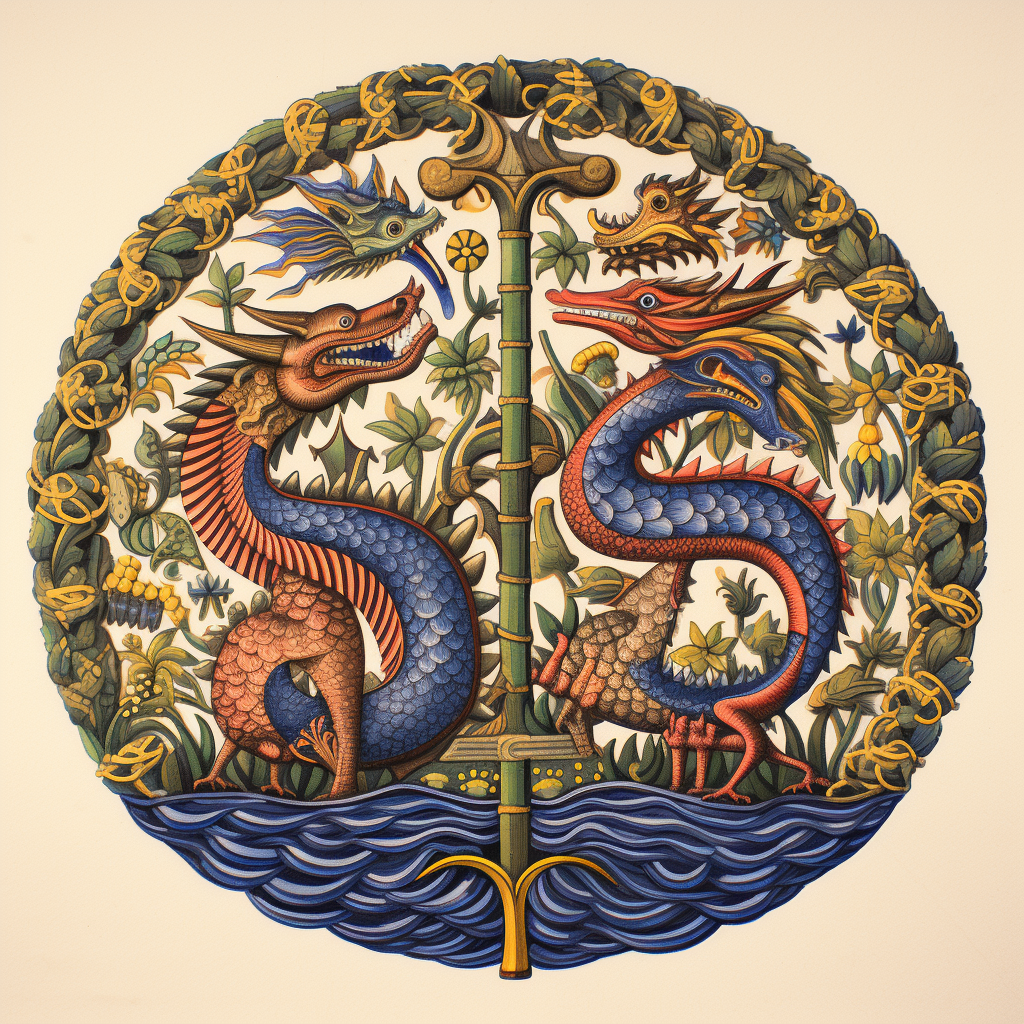 Hydra in medieval illuminated manuscript