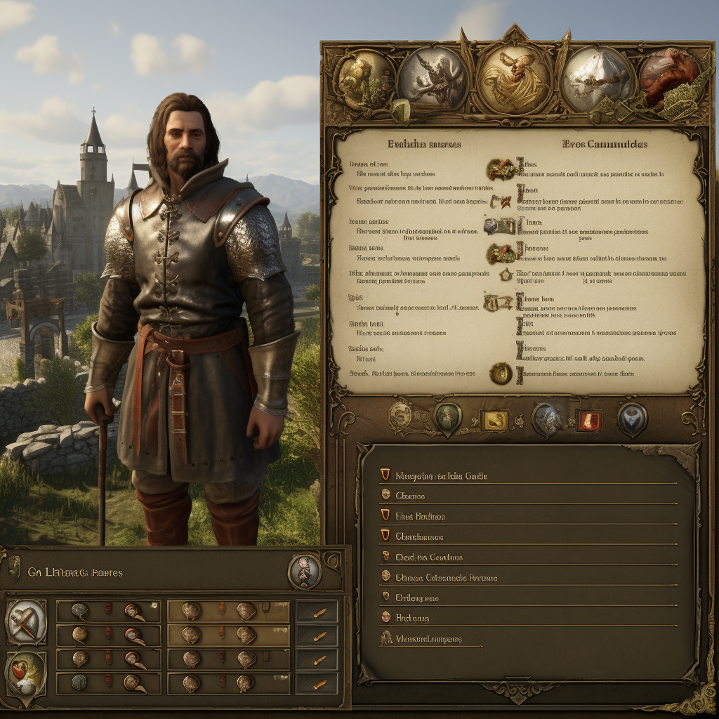 Medieval NPC Interface Design