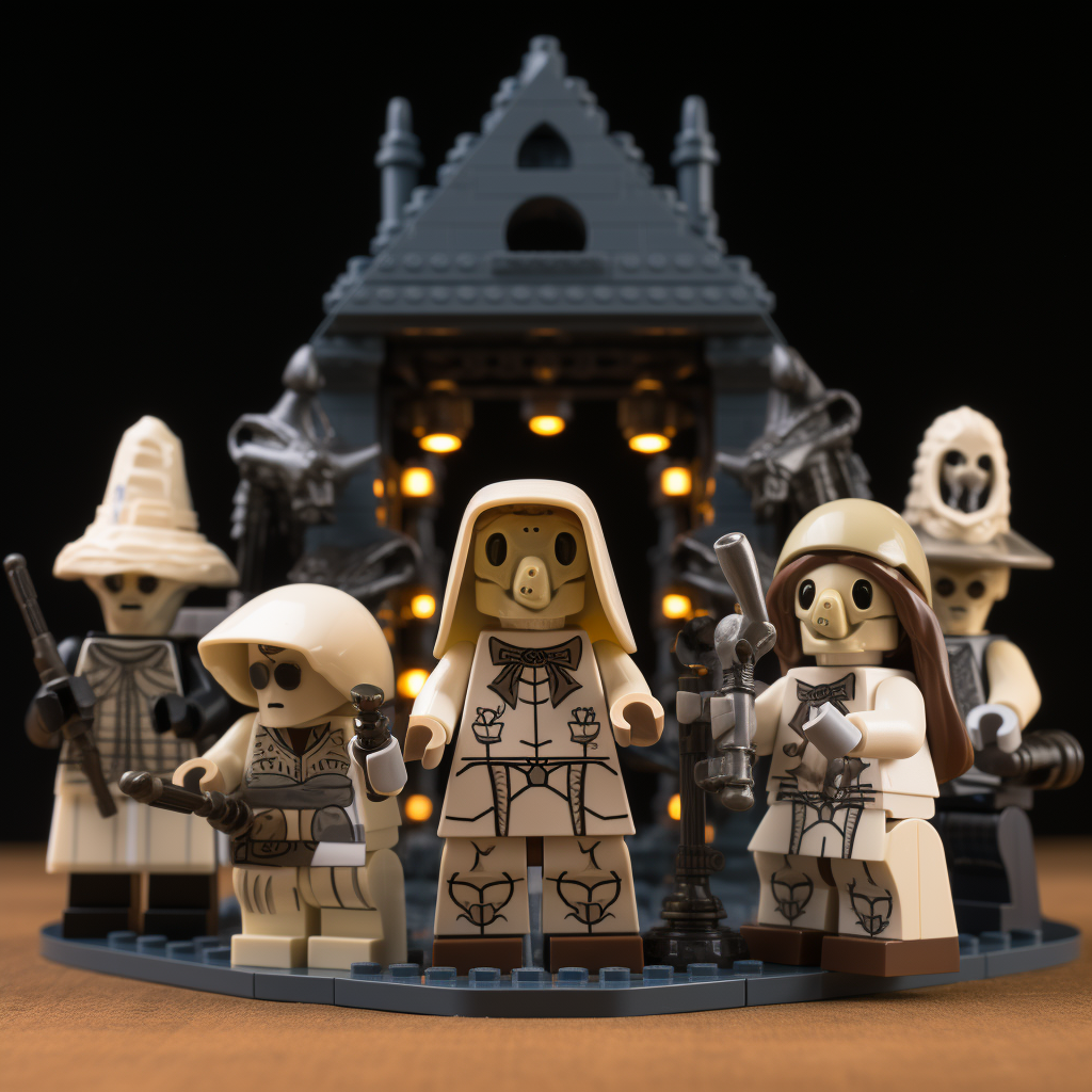 Medieval Plague Doctors Lego Set