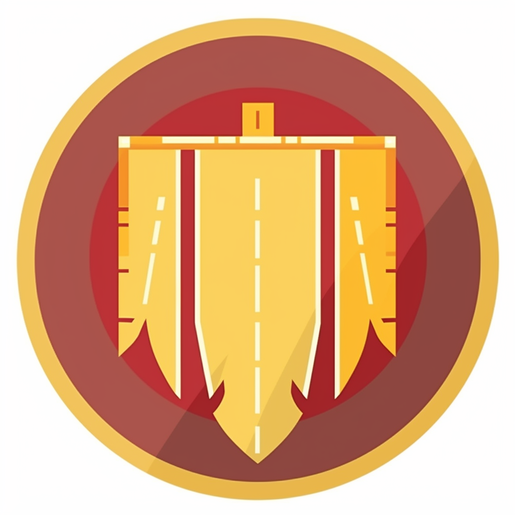 Medieval shield icon in vector format