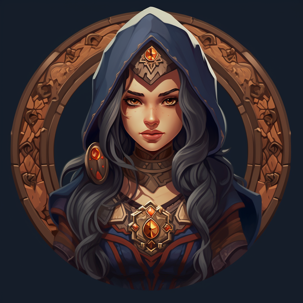 Pixelart game asset of a medieval sorceress