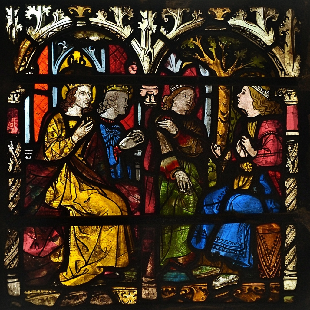 Medieval Stained Glass ABBA Concert Art