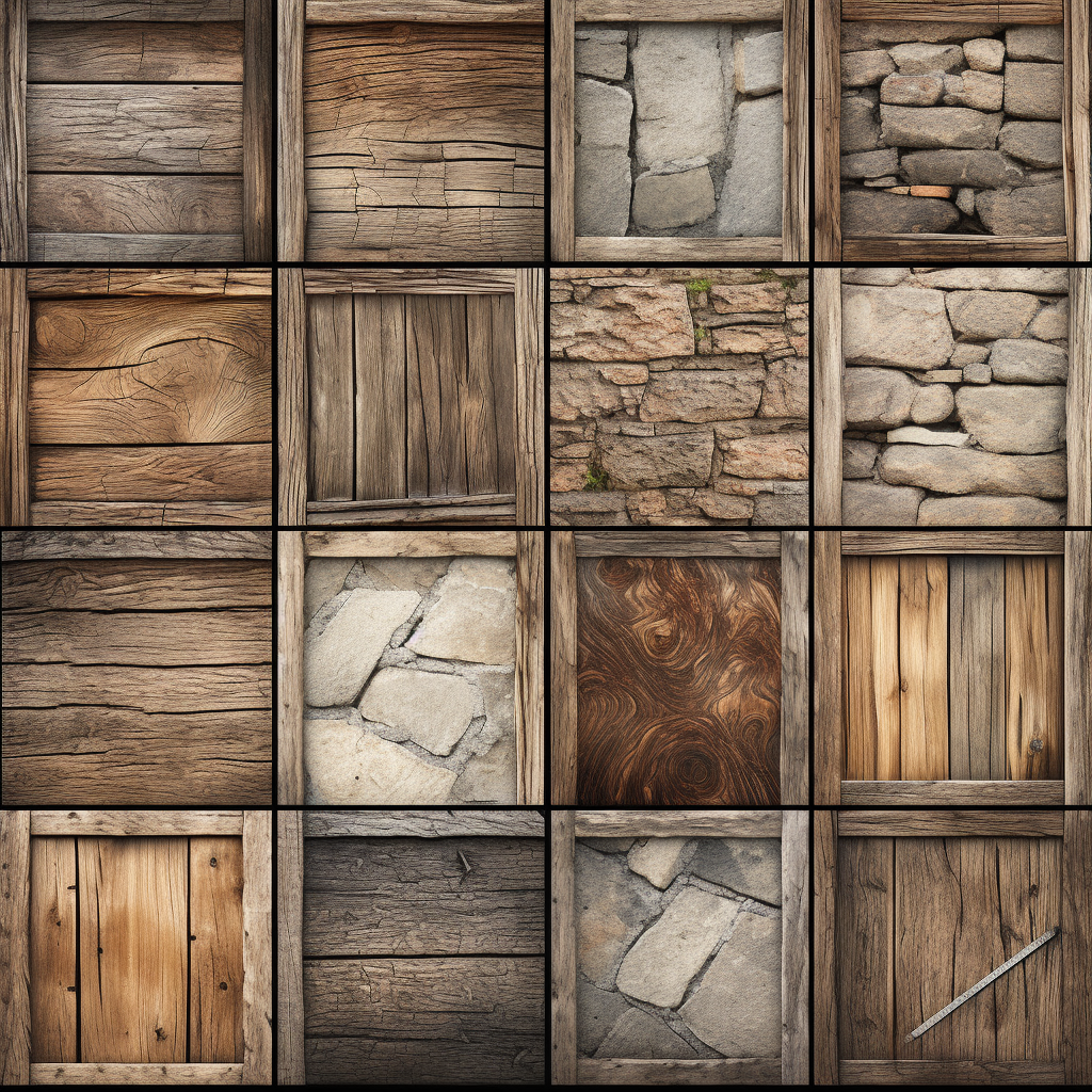 Medieval-inspired wooden parchment rock background