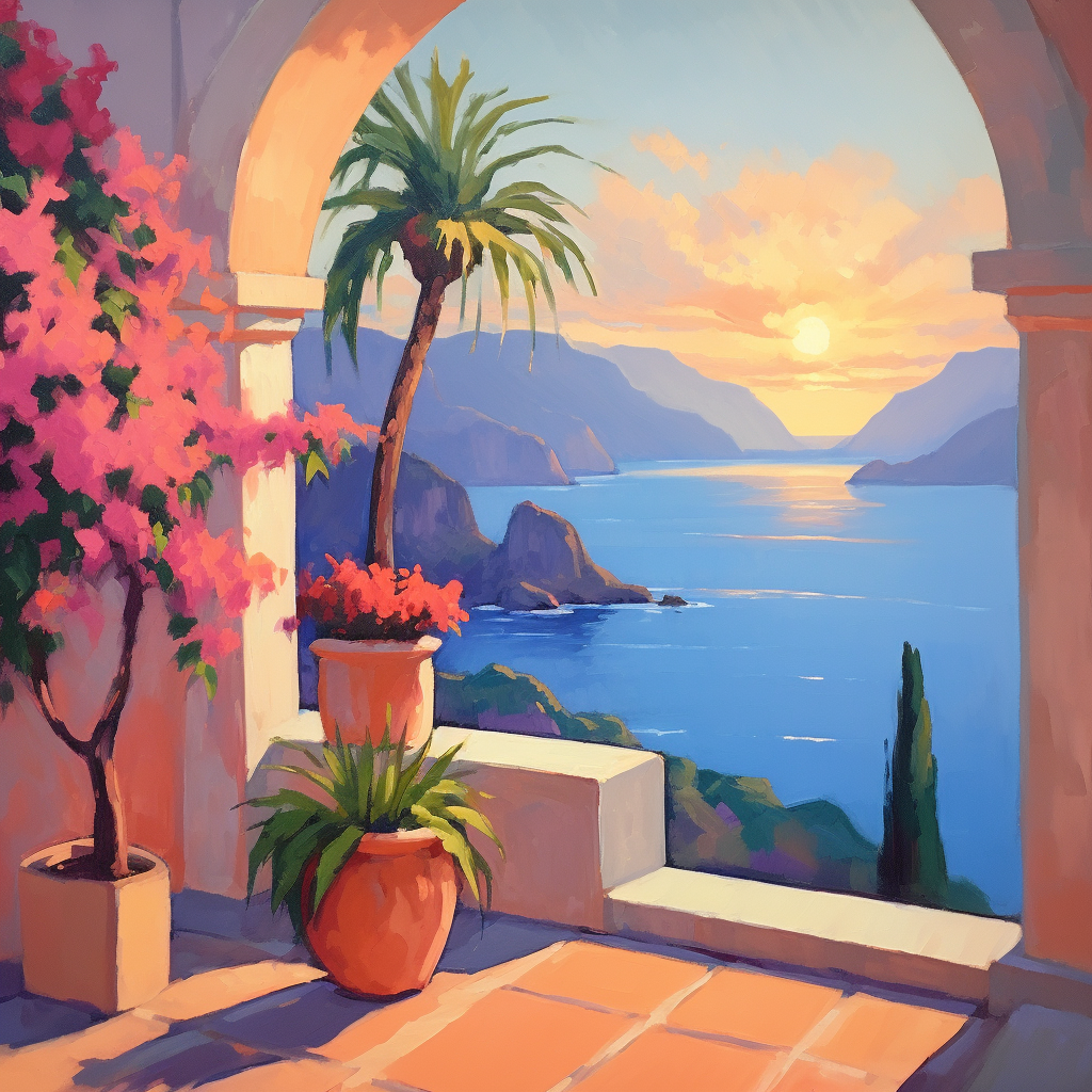 Beautiful Mediterranean Art Creation