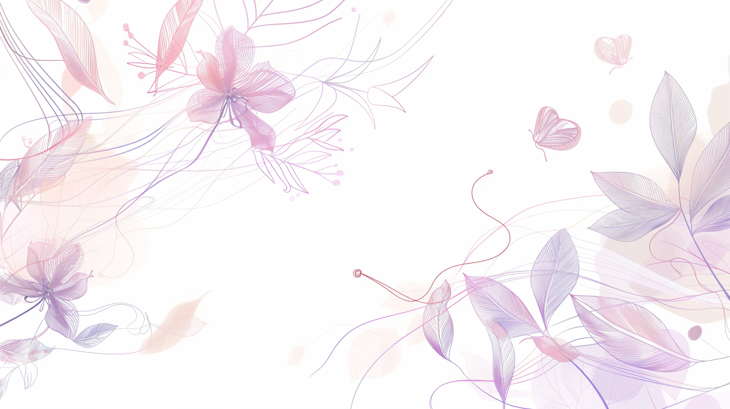 Floral border AI chatbot design