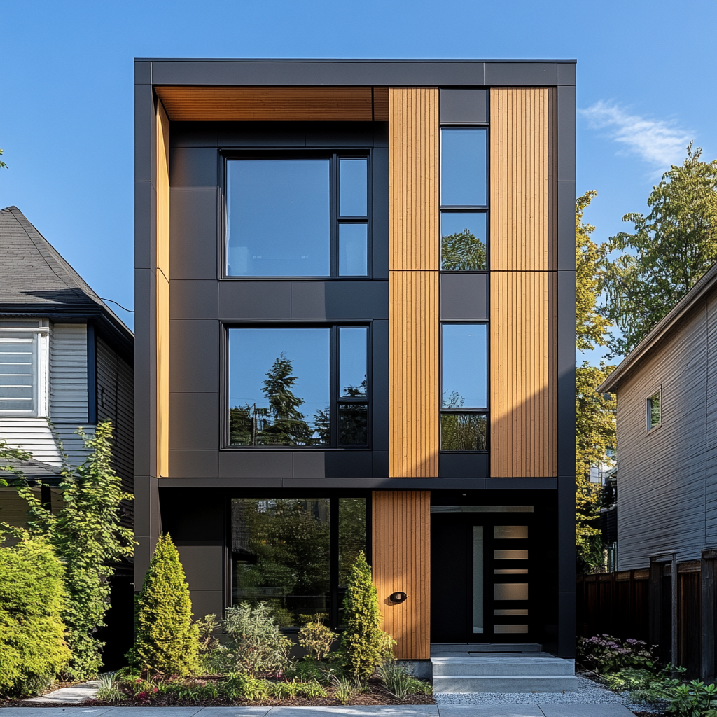 Modern minimalist building in Vancouver