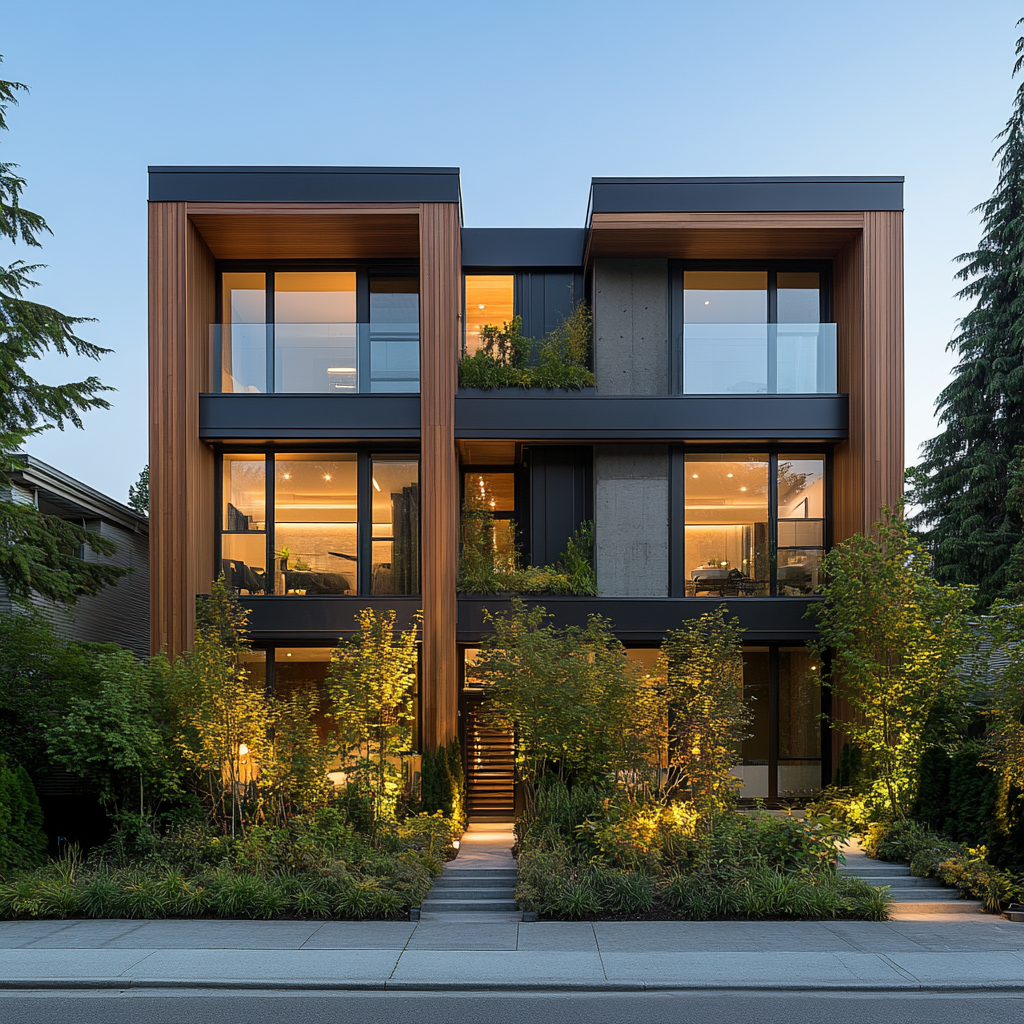 Modern Duplex Vancouver Architecture Design