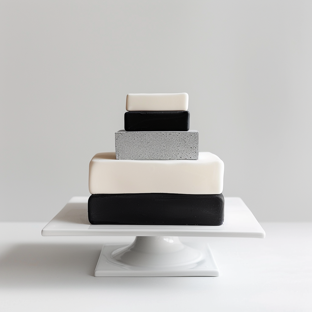 minimalist modern cake design concept