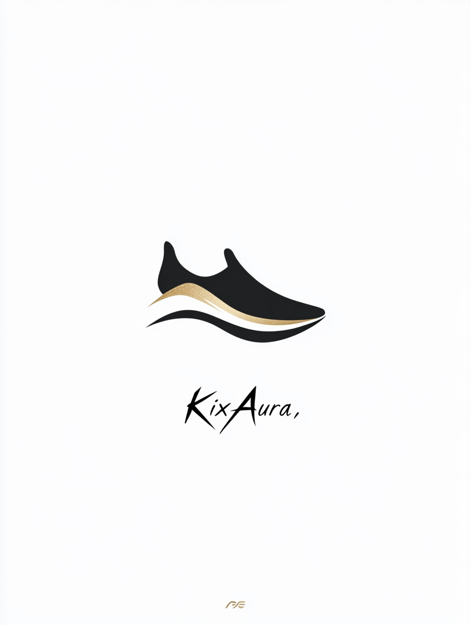 Sleek minimalist logo KixAura sneakers