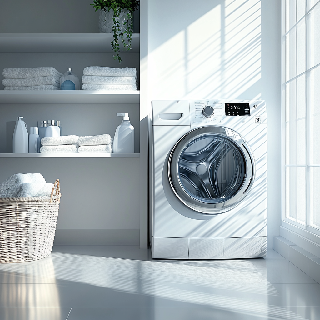 Modern washing machine sleek design