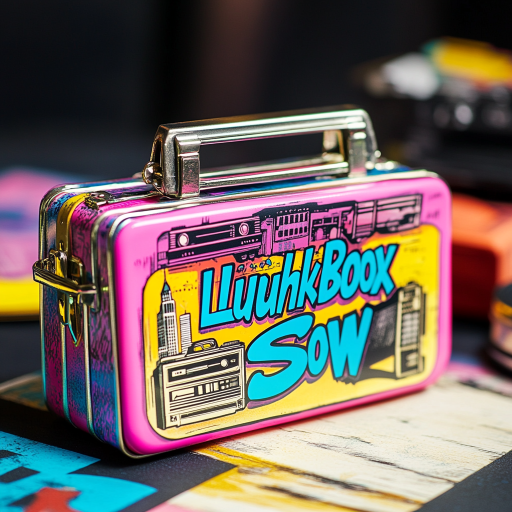 Classic 80s-90s inspired lunchbox design