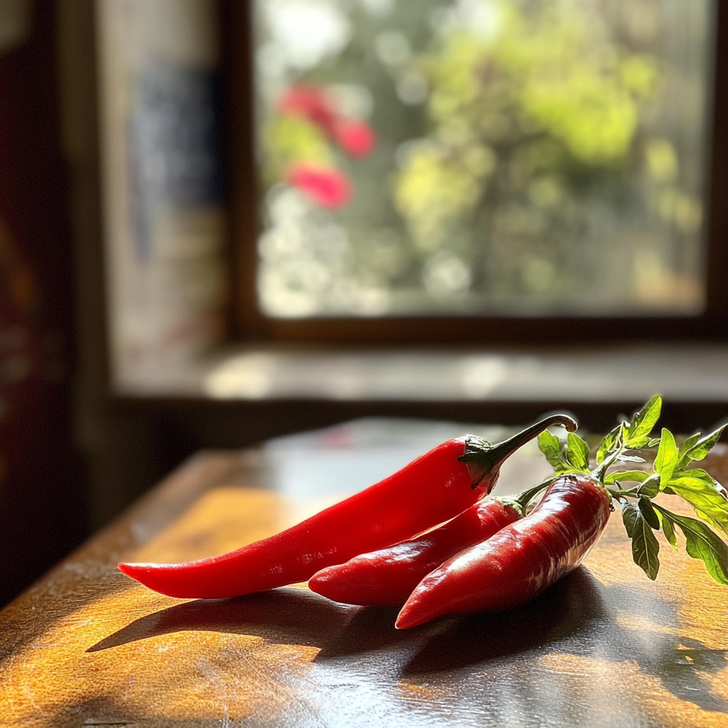 Kitchen Table with Olio Peperoncino