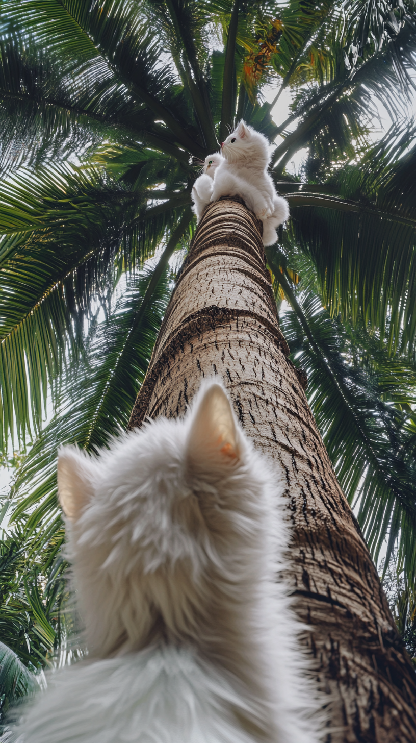 Cute Kitten and Puppy Rescuing Woman