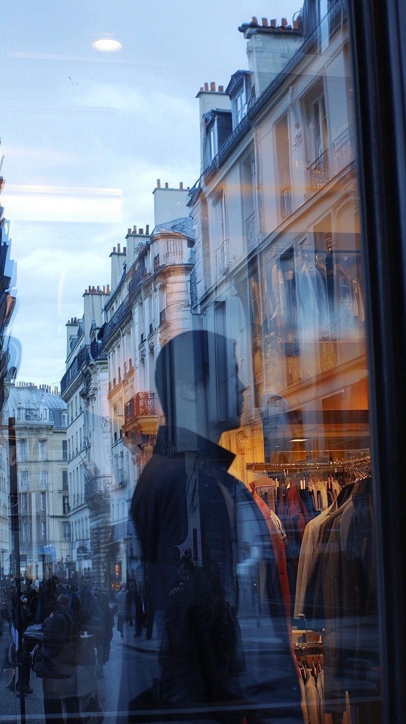 Reflections of Parisian Clothing Store