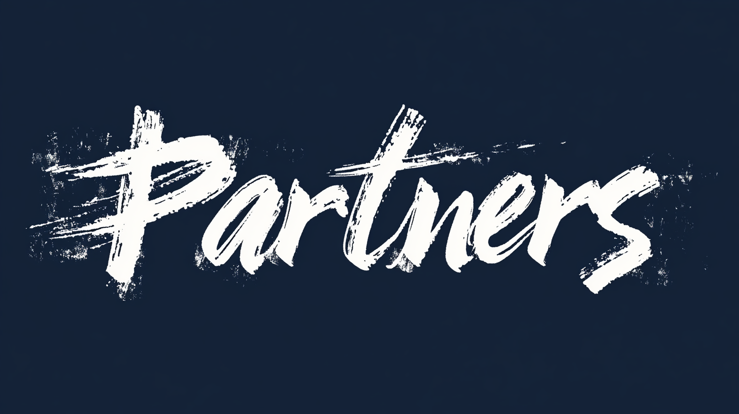 Partners Logo Brush Stroke Navy