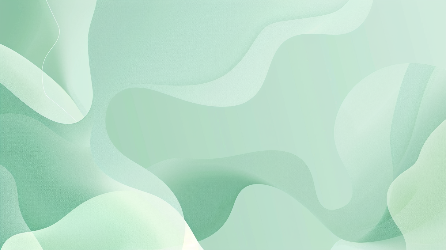 Pastel Aqua Green Abstract Shapes