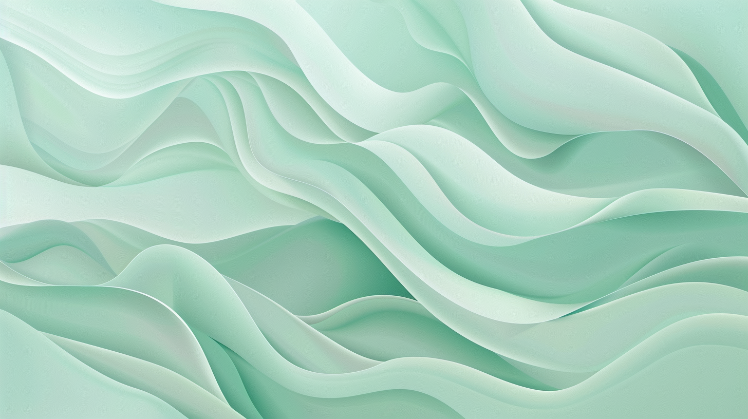 Pastel Aqua Vector Background Flowing Waves