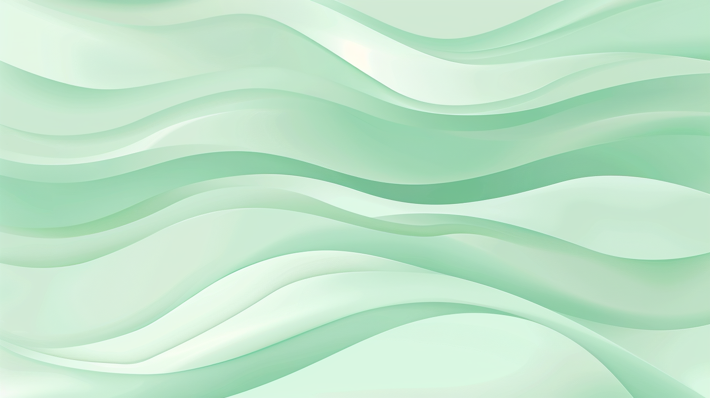 Pastel Aqua Green Waves Design