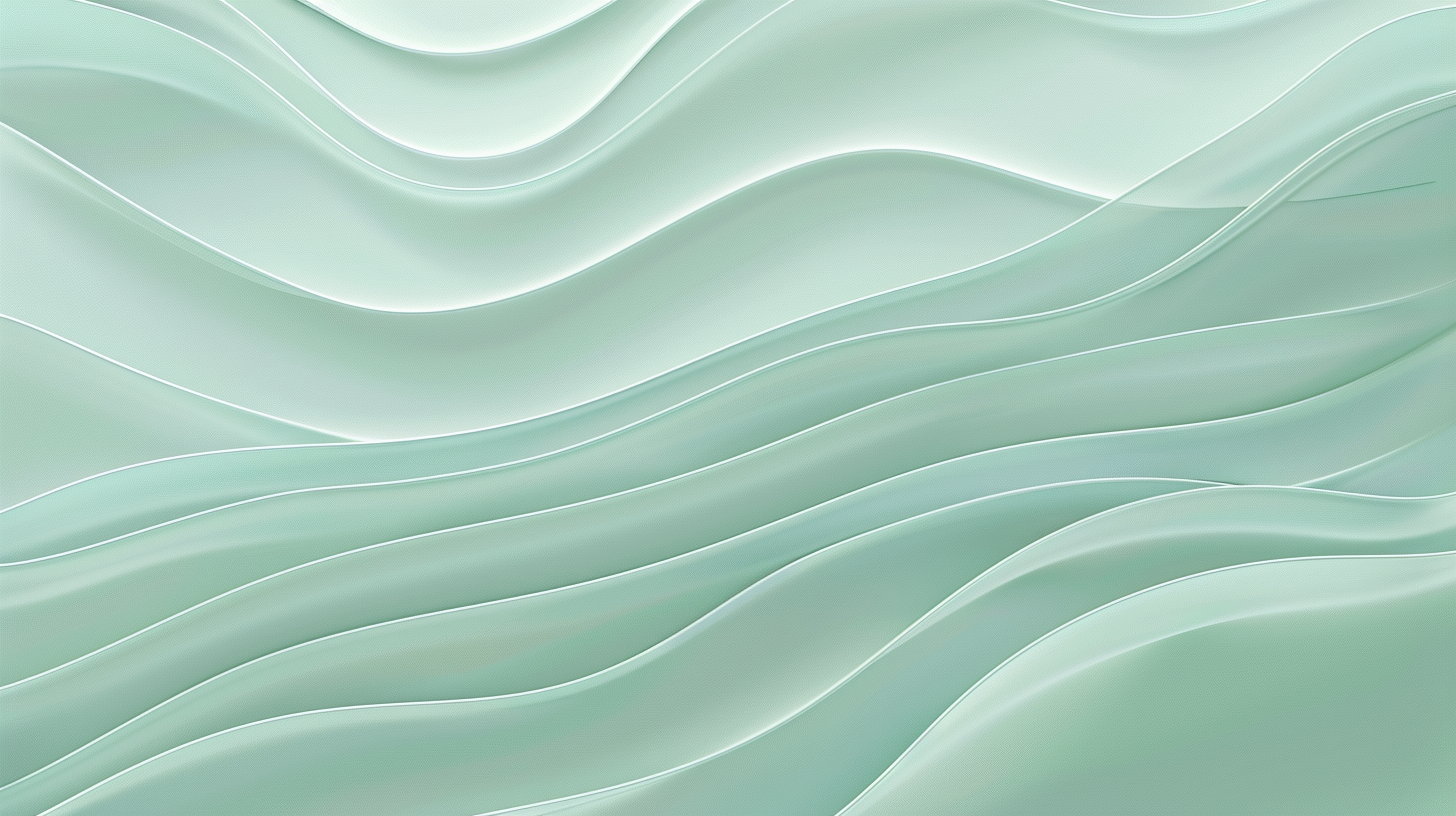 Simple Pastel Aqua Green Wave Pattern