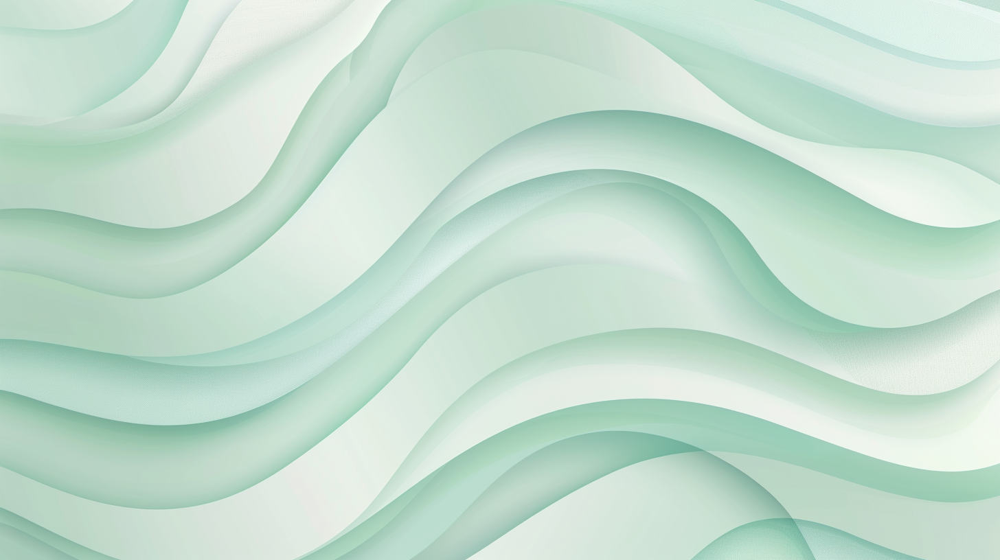 Soft Gradient Layered Aqua Green Waves