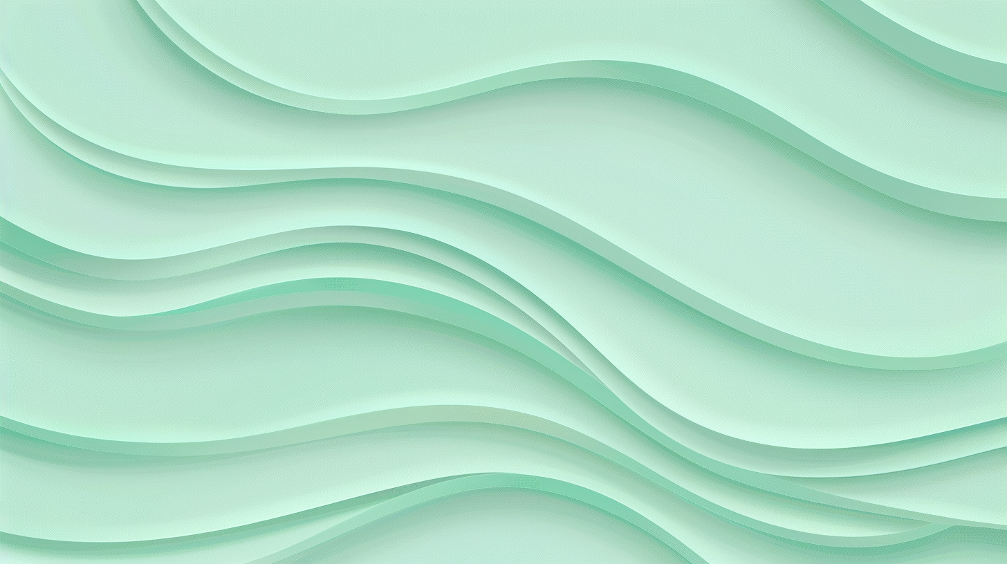 Aqua Green Wave Pattern Minimalistic