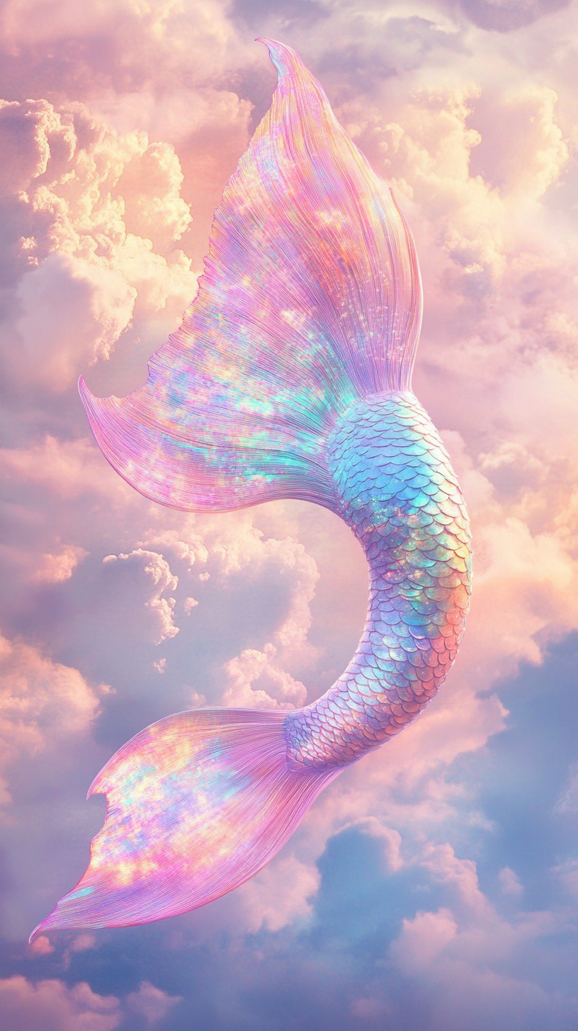 Pastel Mermaid Tail Art