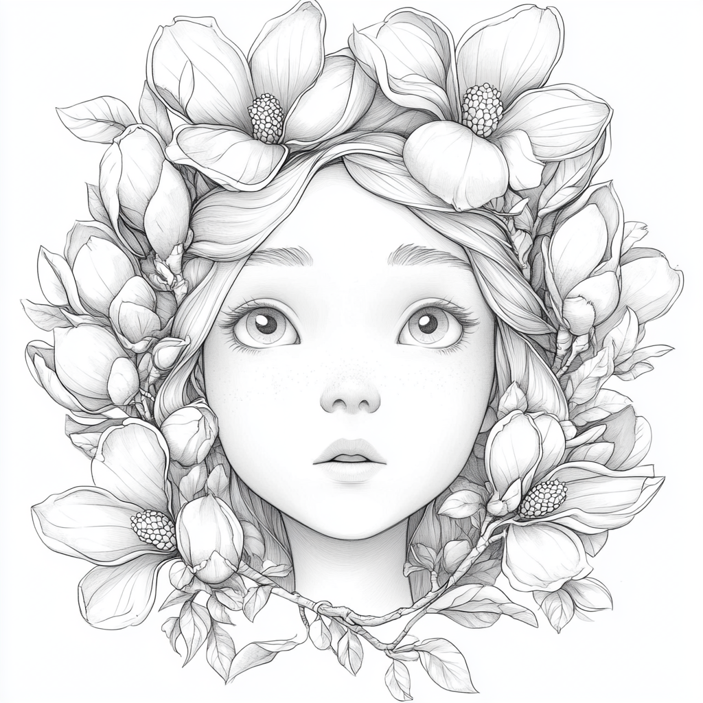 Pixar Goddess Magnolia Coloring Page