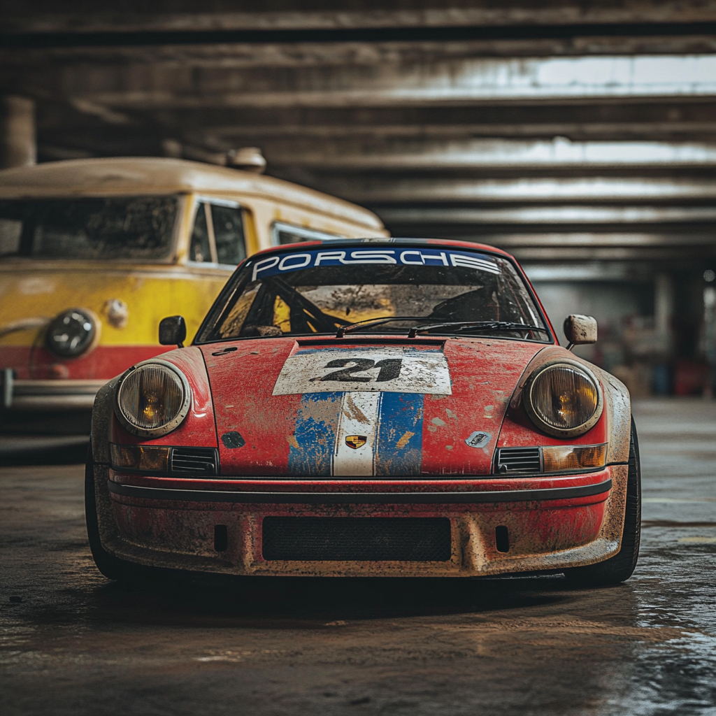 Red white blue Rothmans racing Porsche