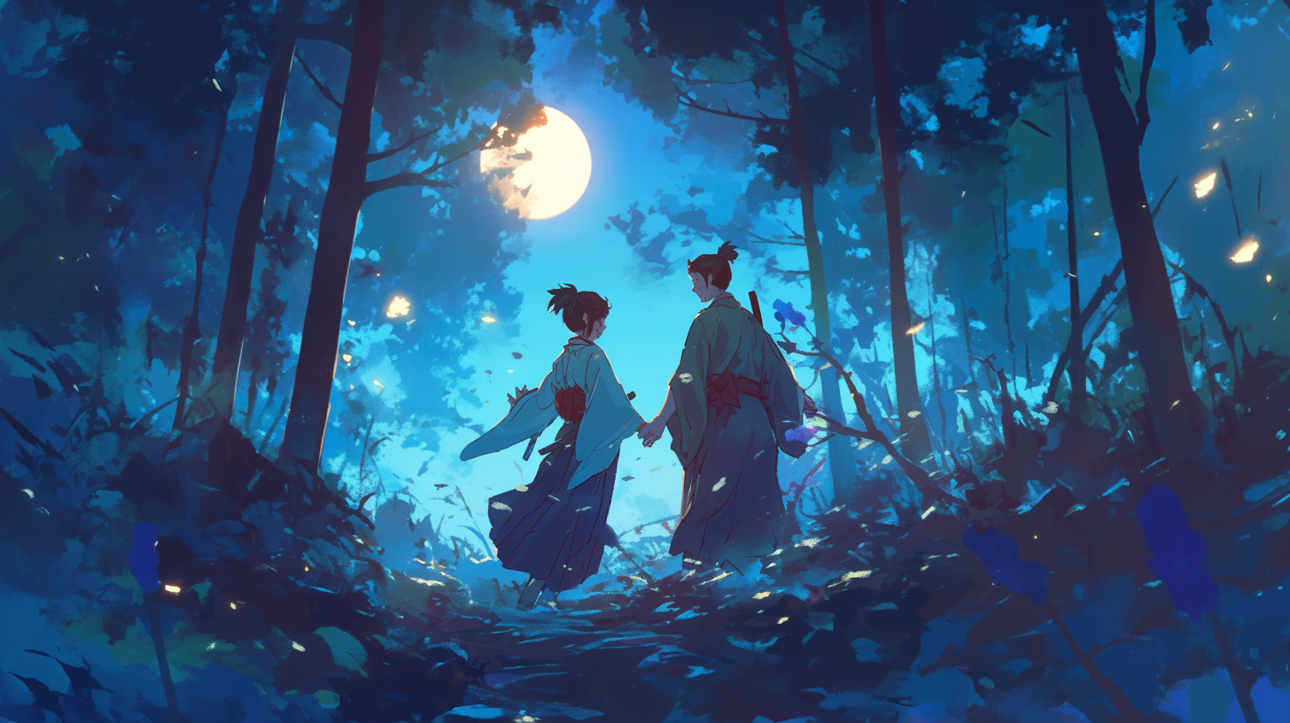 Princess and Samurai Night Escape