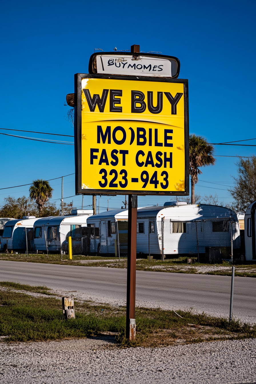 Yellow and black real estate sign