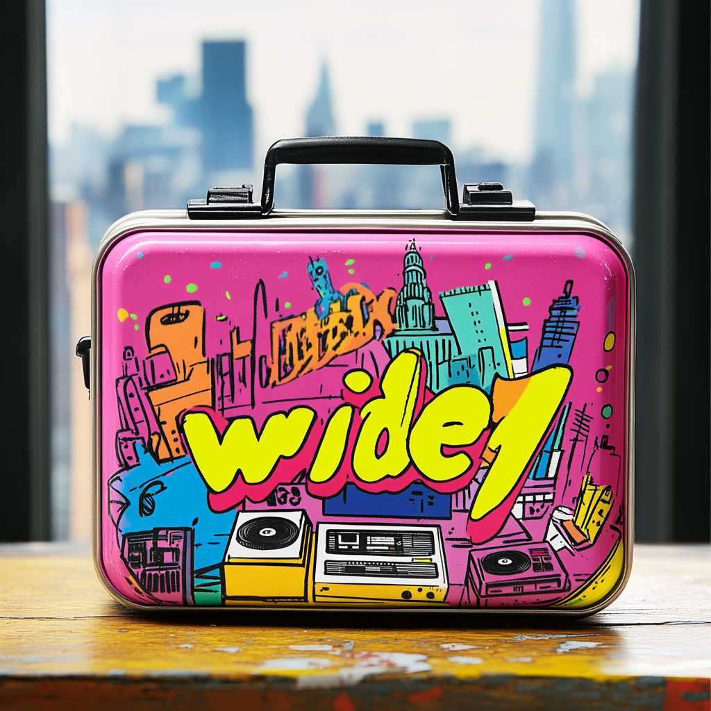 Classic 80s 90s inspired lunchbox design